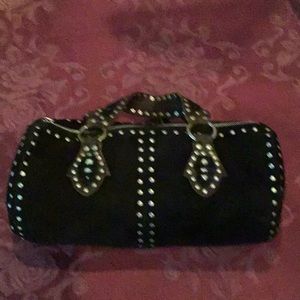 Betsey Johnson suede handbag